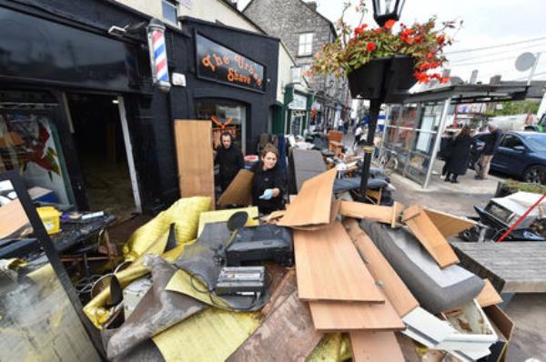 The clean-up in Midleton on Thursday. Picture: Dan Linehan  The clean-up in Midleton on Thursday. Picture: Dan Linehan