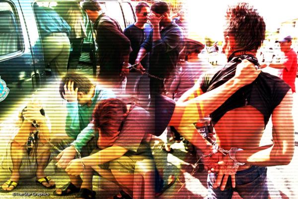 柔佛警方因帮派斗殴视频逮捕25人 柔佛警方因帮派斗殴视频逮捕25人