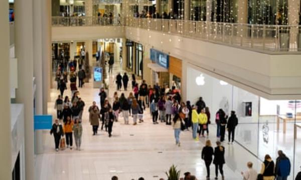 People shop at Mall of America for Black Friday deals in Bloomington, Minnesota