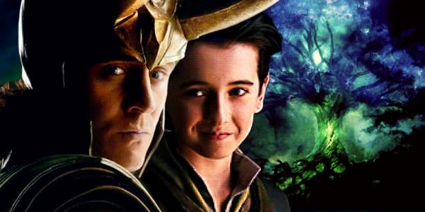 Tom Hiddleston's Loki and Kid Loki with the MCU's Yggdrasil