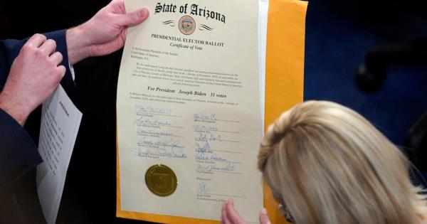 法案将在未来1月6日的计票中减少反对意见 法案将在未来1月6日的计票中减少反对意见