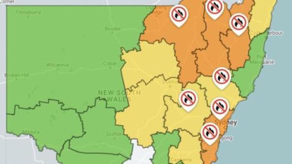 Total fire bans and extreme fire danger. Picture NSW RFS.JPG