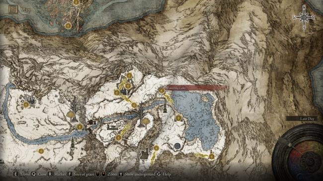Map location of Ash of War Seppuku in Elden Ring