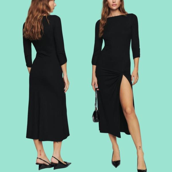 你可以在秋季婚礼上穿的实惠的黑色礼服