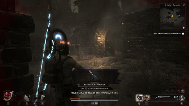 Getting the Sacred Hunt Feather after defeating the huntress in Remnant 2