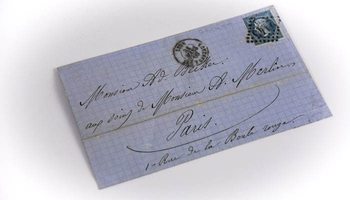 拿破仑的信件从俄罗斯竞选出售作为帽子袋记录