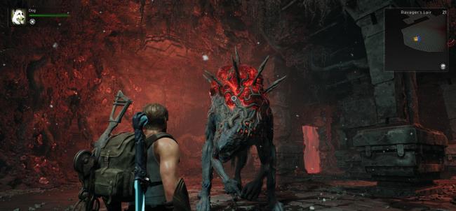 Player in front of the Ravager in Remnant 2