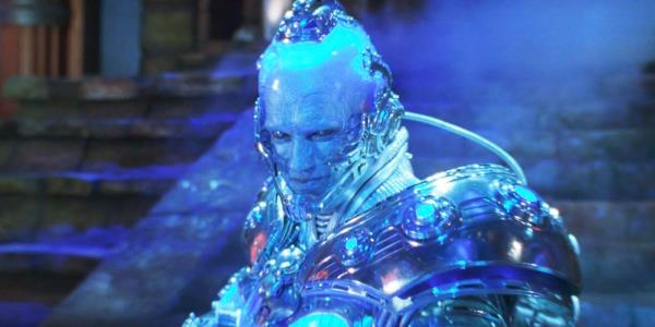 Mr Freeze smirks in Batman and Robin