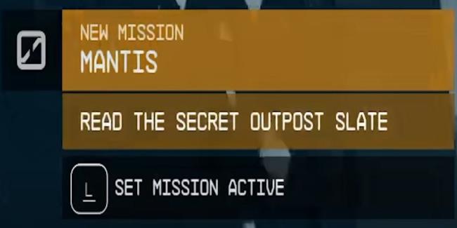 New Mission Mantis Outpost Slate Starfield