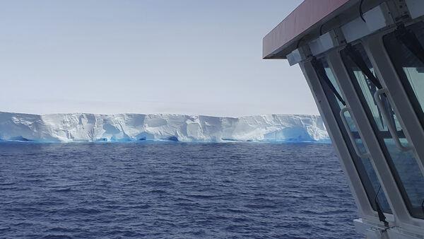 British research ship crosses paths with world’s largest iceberg in Antarctic