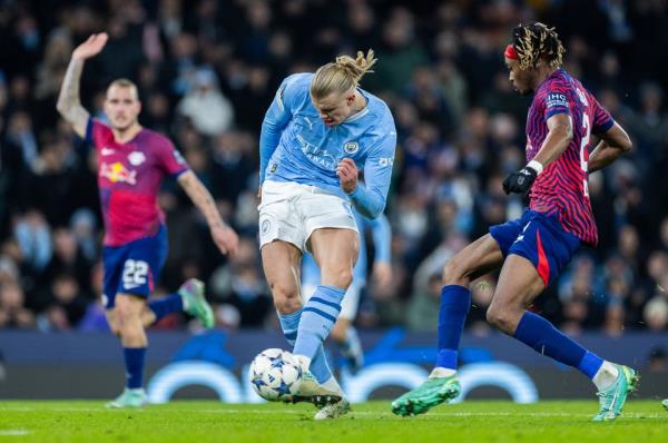 Erling Haaland 's goals proved invaluable for Manchester City. Photo by Boris Streubel/Getty Images