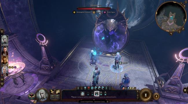 Cleric Player Prepares To Cast Remove Curse On Astarion After He Used The Mirror Of Loss