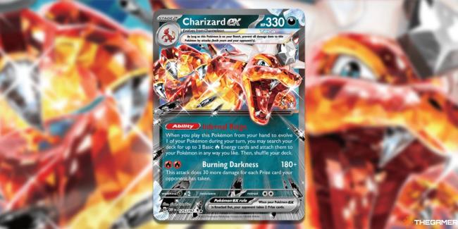 Double rare Charizard ex from Pokemon TCG Obsidian Flames