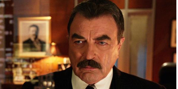 Tom Selleck Staring Out a Window in Blue Bloods