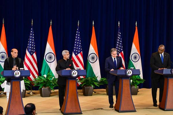 印美2+2部长级对话将聚焦深化安全合作：美国国务院