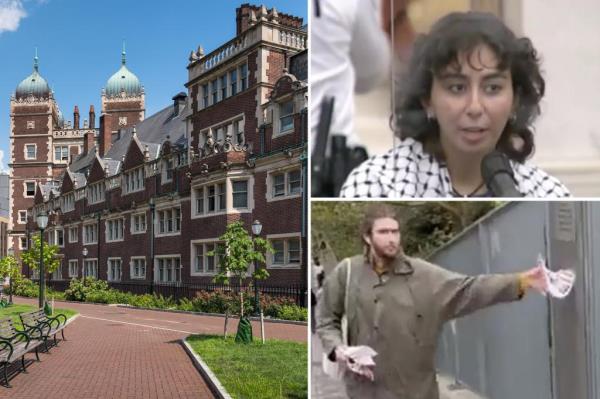 令人发指的反犹口号在宾夕法尼亚大学的建筑上闪烁