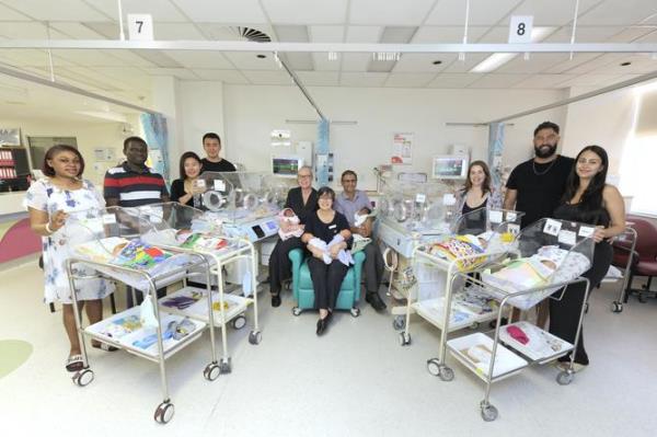 The six sets of twins were born between October 26 and November 8.