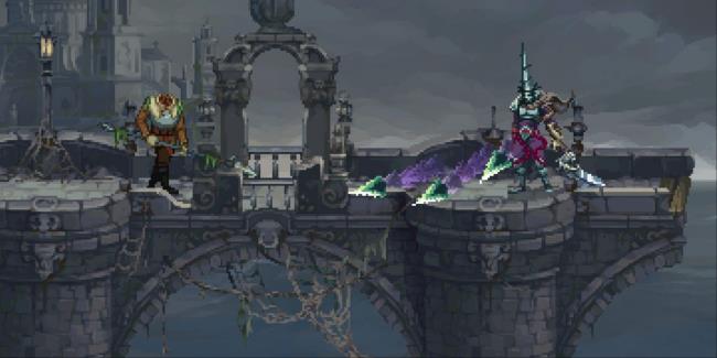 The Penitent One of Blasphemous 2 using Liviana of the Blighted Blades