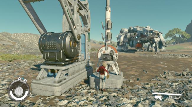 Starfield Extractor and Outpost Beacon on Jemison