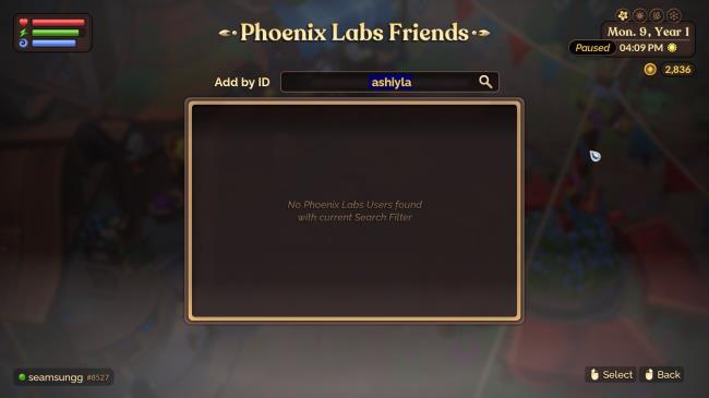 Fae Farm Searching For Phoenix Lab Friend ID