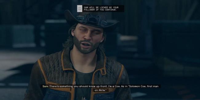 Sam Coe admits his family name in Starfield