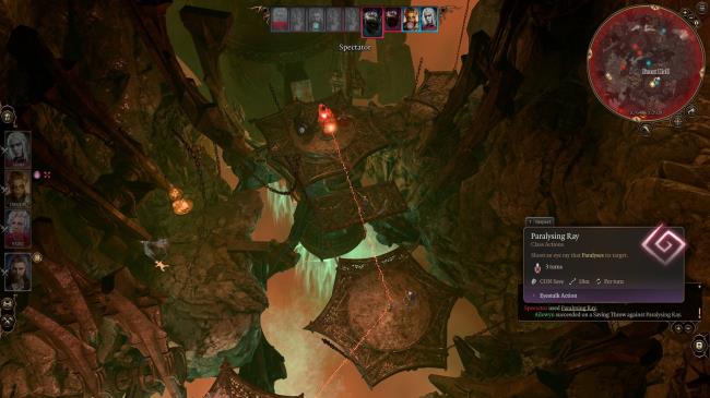 Beholder Uses Paralysing Ray On Player In Hope's Prison In Baldur's Gate 3