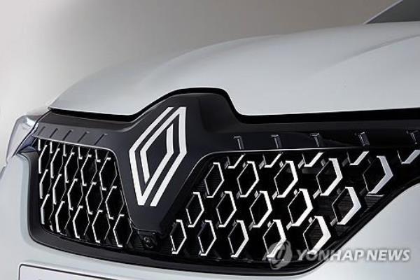 This photo provided by Renault Korea shows the company's new insignia on the company's Arkana model. (PHOTO NOT FOR SALE) (Yonhap)