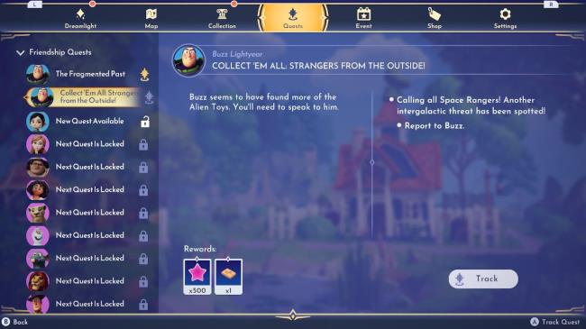 Collect 'Em All - Strangers From The Outside Quest Information in Disney Dreamlight Valley