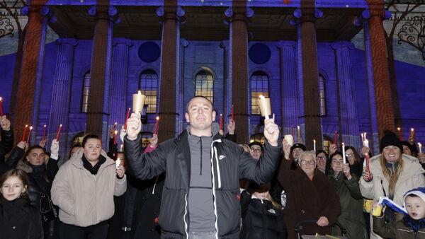 Candlelit vigil for children and creche worker stabbed in Dublin