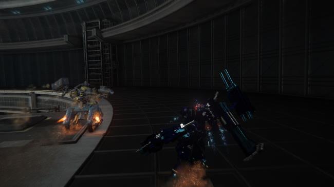 Player fighting Chatty Stick Armored Core 6