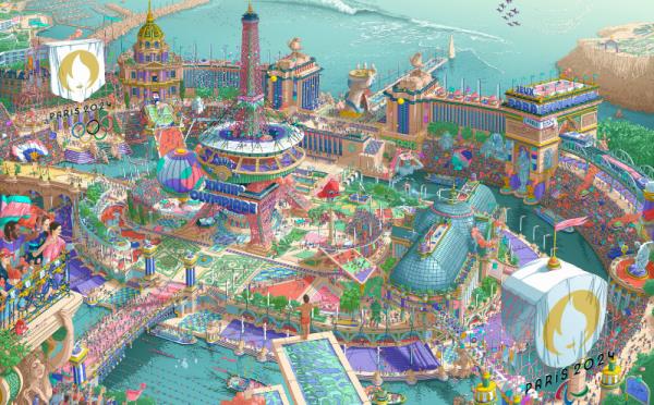 巴黎奥运会公布了装饰艺术风格的海报，灵感来自这座城市辉煌的过去