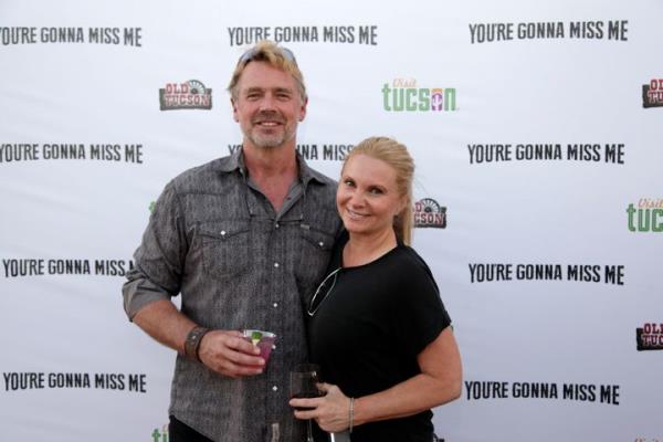 John Schneider (left) and Alicia Allain Schneider were married in 2019.