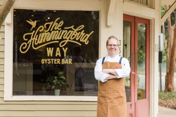 Chef Jim Smith operates The Hummingbird Way Oyster Bar in Mobile's Oakleigh neighborhood.