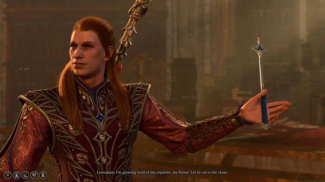 Lorroakan holds the wand in Baldur's Gate 3