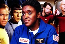 Ed and the asteroid capture ship in orbit above Mars