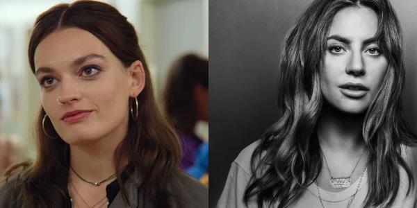 Split image showing Maeve in Sex Education and Ally in A Star Is Born.