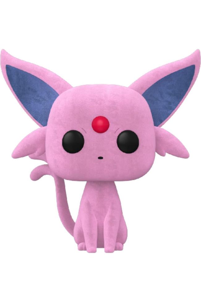 flocked espeon pokemon funko pop